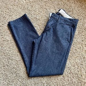 J. Crew Stretch Chinos, Blue, Size 29